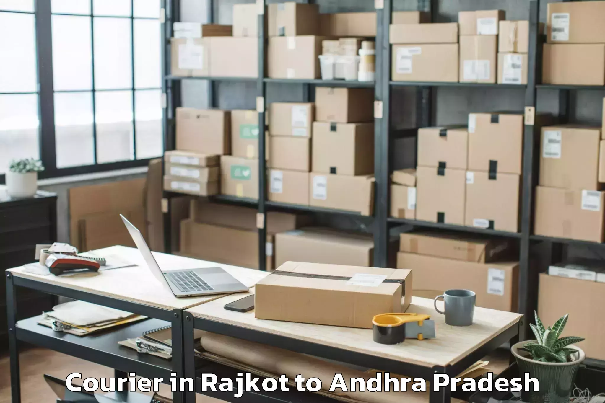 Hassle-Free Rajkot to Rudravaram Courier